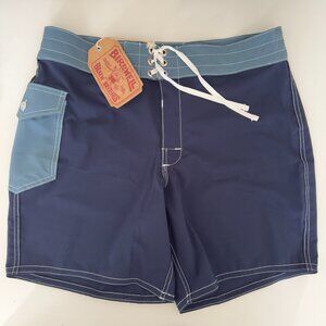 Birdwell Britches 808 16-19" 33 Federal Blue Navy Pop Pocket Boardshorts Shorts